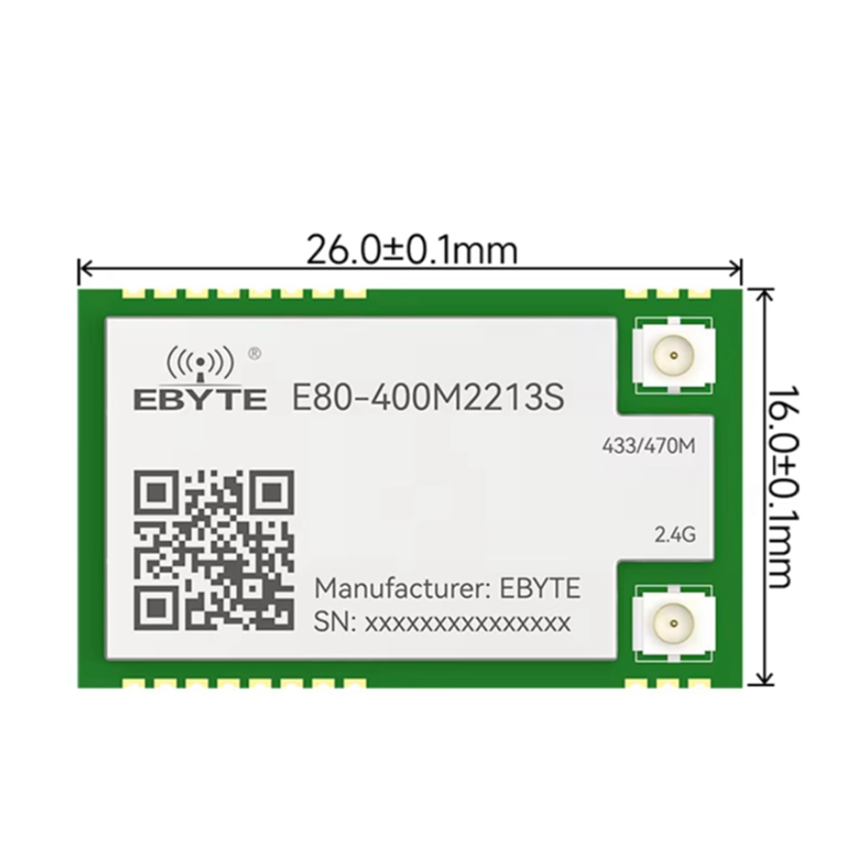 Rf 433Mhz Module - 2X EBYTE LR1121 Modul Spektrum Penyebaran