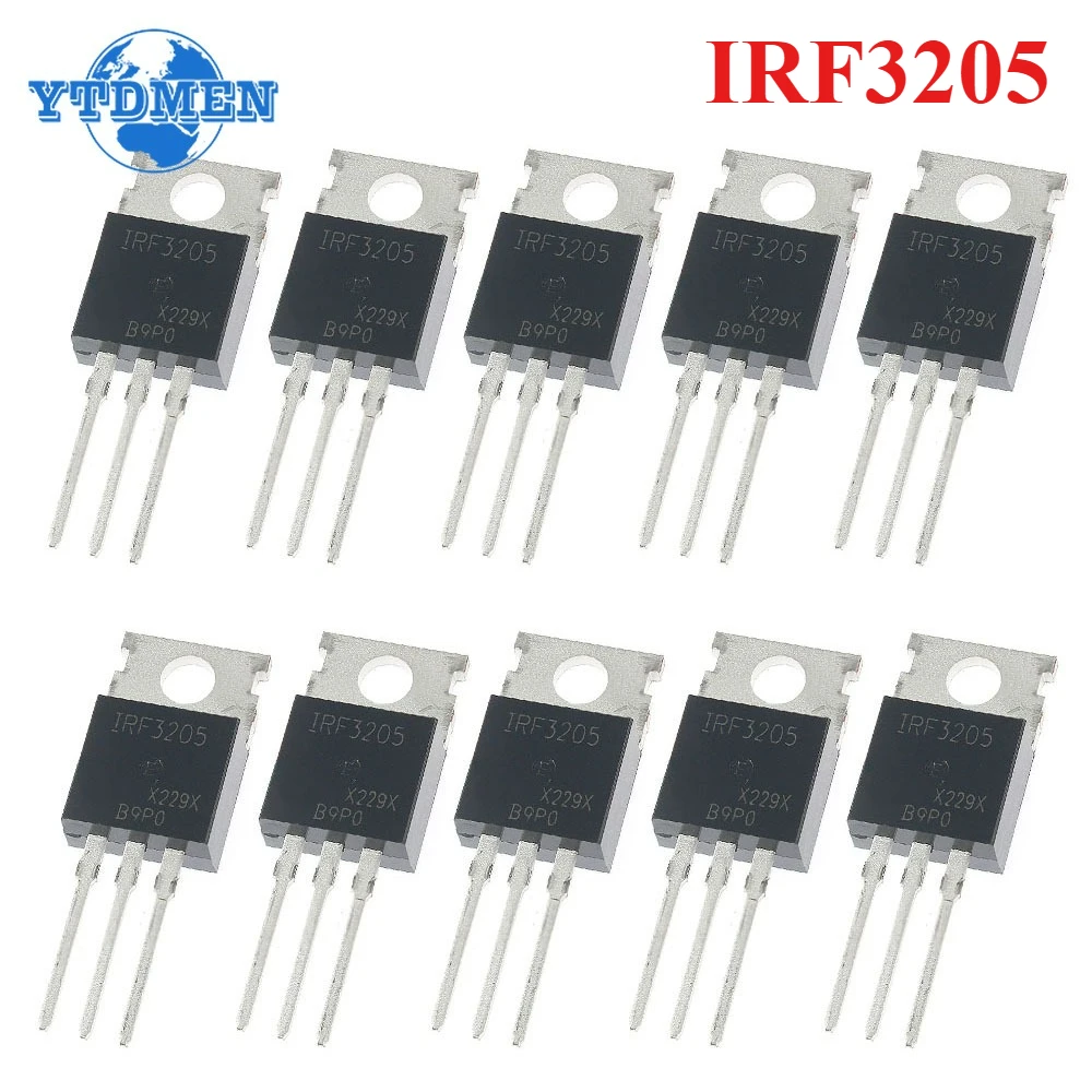 Mosfet Transistor Set - 10 Buah IRF3205PBF Transistor IRF3205 Mosfet