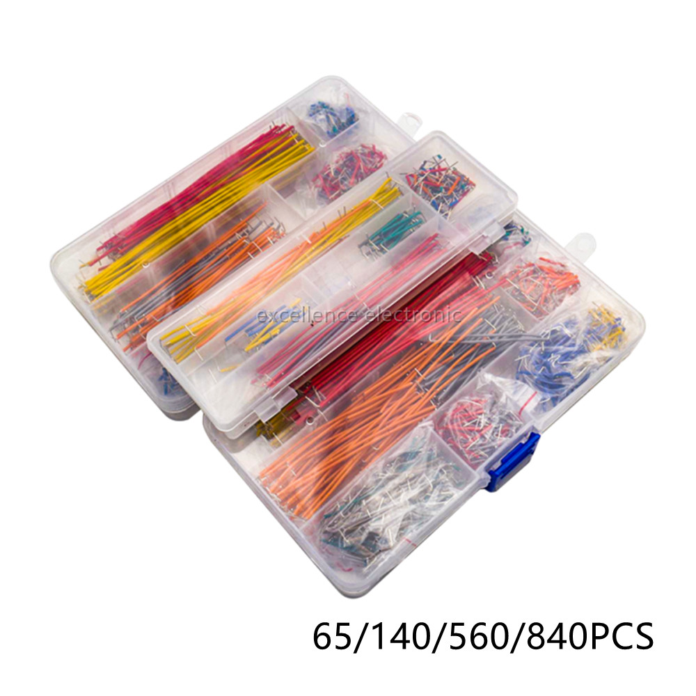 Breadboard Jumper Wire - 65/140/560/840 Buah/Kotak Kabel Jumper Papan Tempat