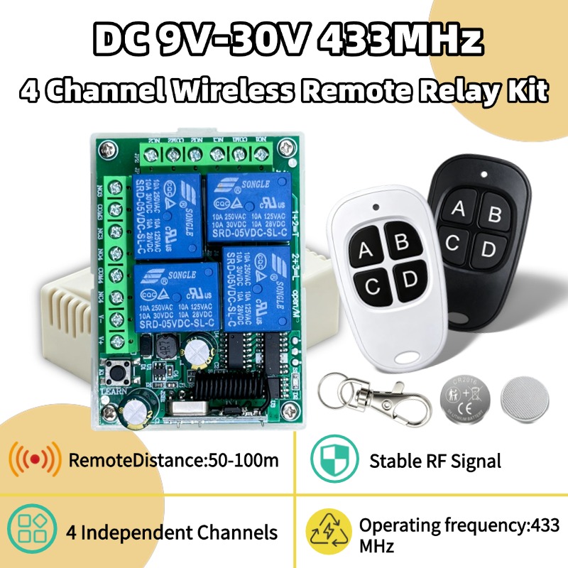 Rf 433Mhz Module - Remote Kontrol Nirkabel Universal 433MHz DC