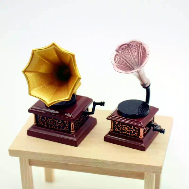 Diy Electronics Housing - Rumah Boneka Model Miniatur Fonograf Antik