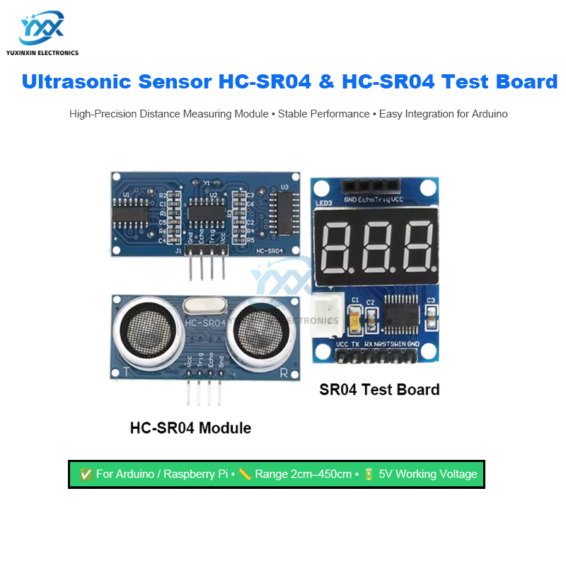 Ultrasonic Sensor Hc - Sensor Ultrasonik HC-SR04 HCSR04 Modul Pengukur