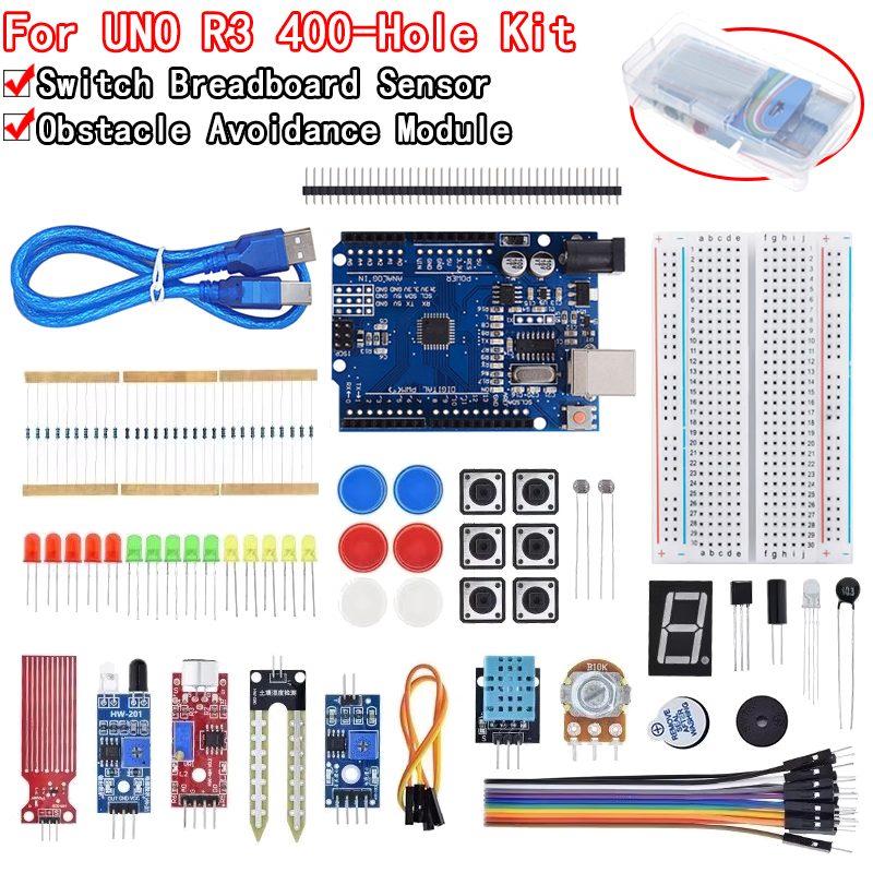 Arduino Uno Starter Kit - Kit Pemula Dasar untuk Kit DIY