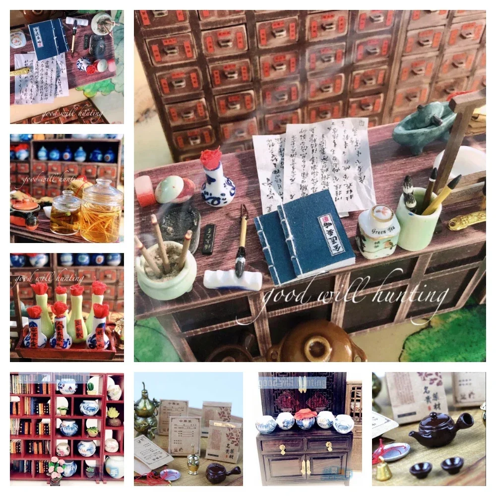 Diy Electronics Housing - 1:12 miniatur rumah boneka Model obat