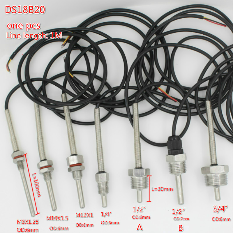 Ds18B20 Temperature Sensor - DS18B20 Sensor Suhu Digital G1/2 