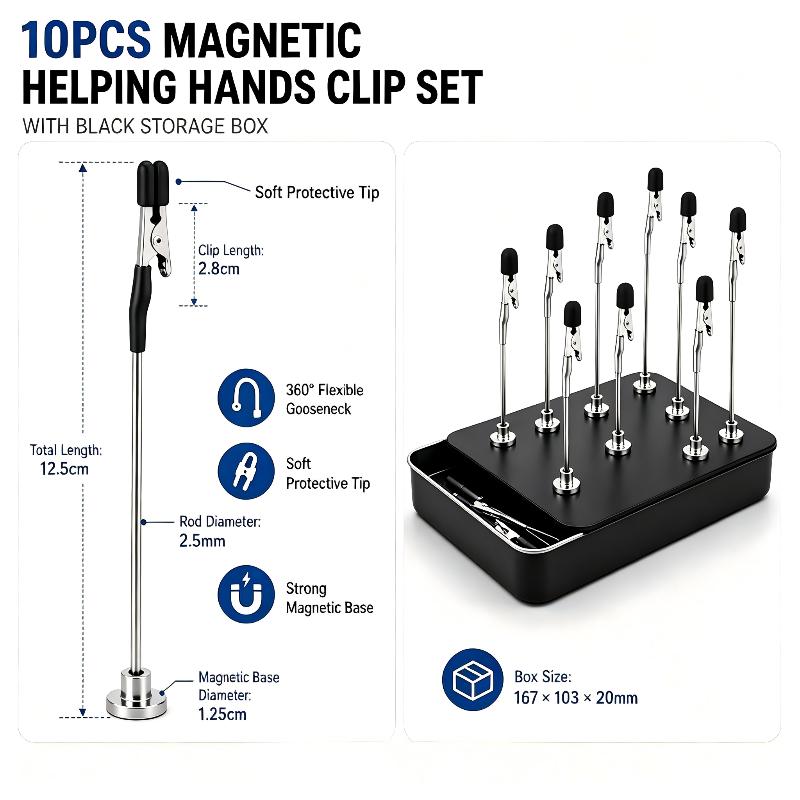 10PCS Alat Bantu Solder Magnet - Diy Electronics Holder ulasan dan harga