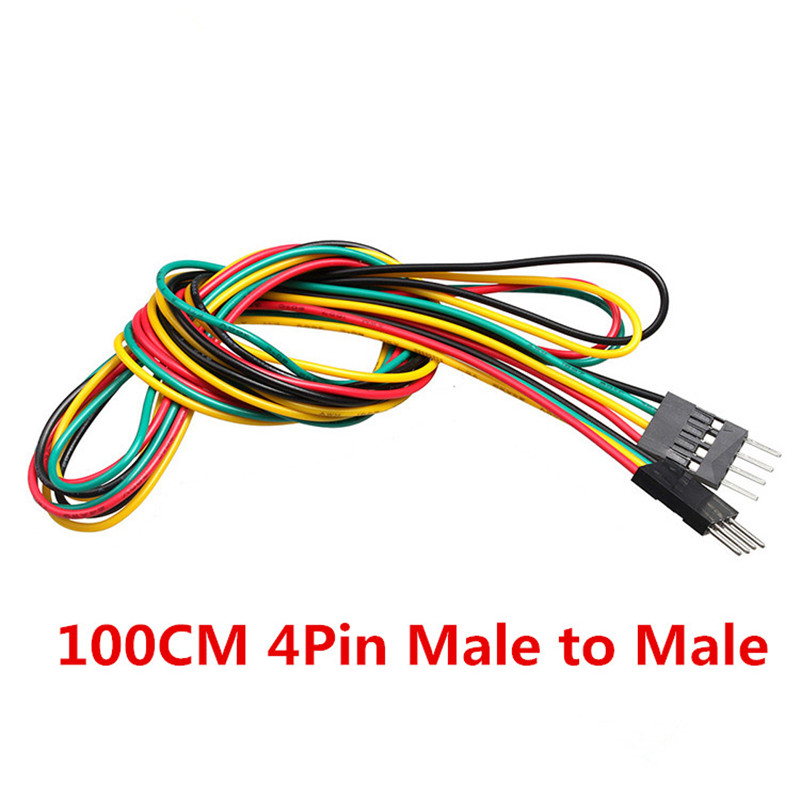 10 Pcs/lot 4pin 100 Cm M-M/M-F - Breadboard Jumper Wire ulasan dan harga