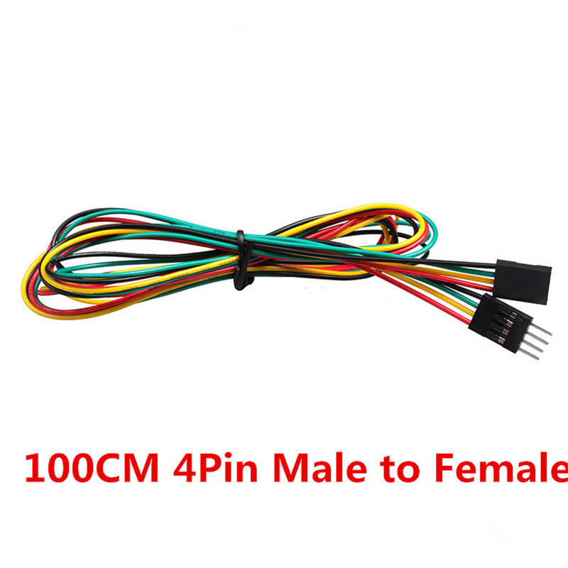 10 Pcs/lot 4pin 100 Cm M-M/M-F - Breadboard Jumper Wire ulasan dan harga