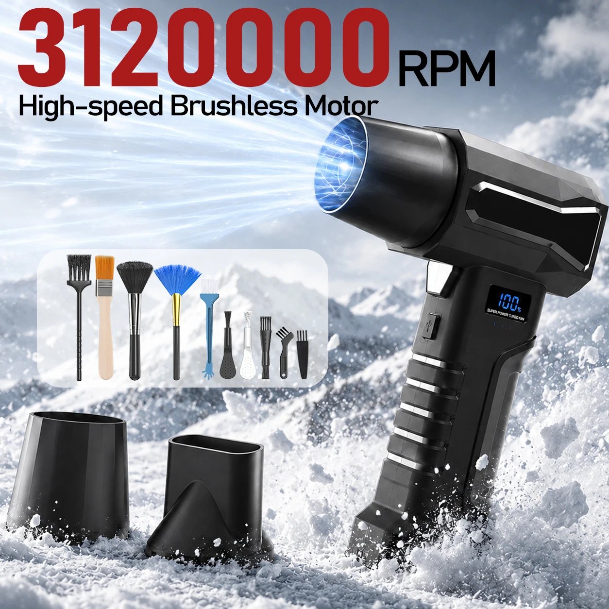Peniup Udara Jet 3120000RPM, T - Diy Electronics Cleaner ulasan dan harga