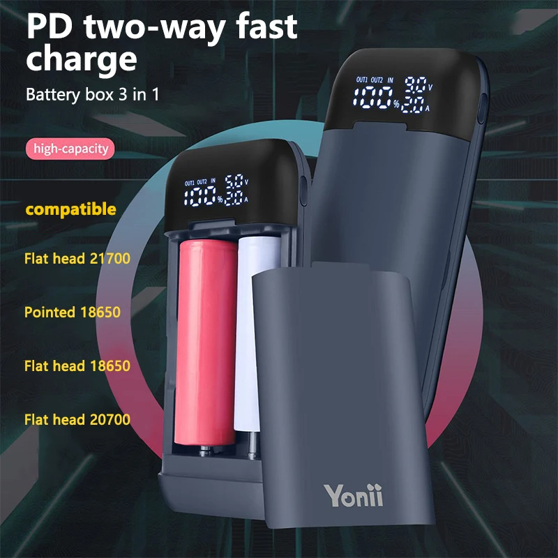 Casing pengisi daya baterai 18 - Diy Electronics Case ulasan dan harga