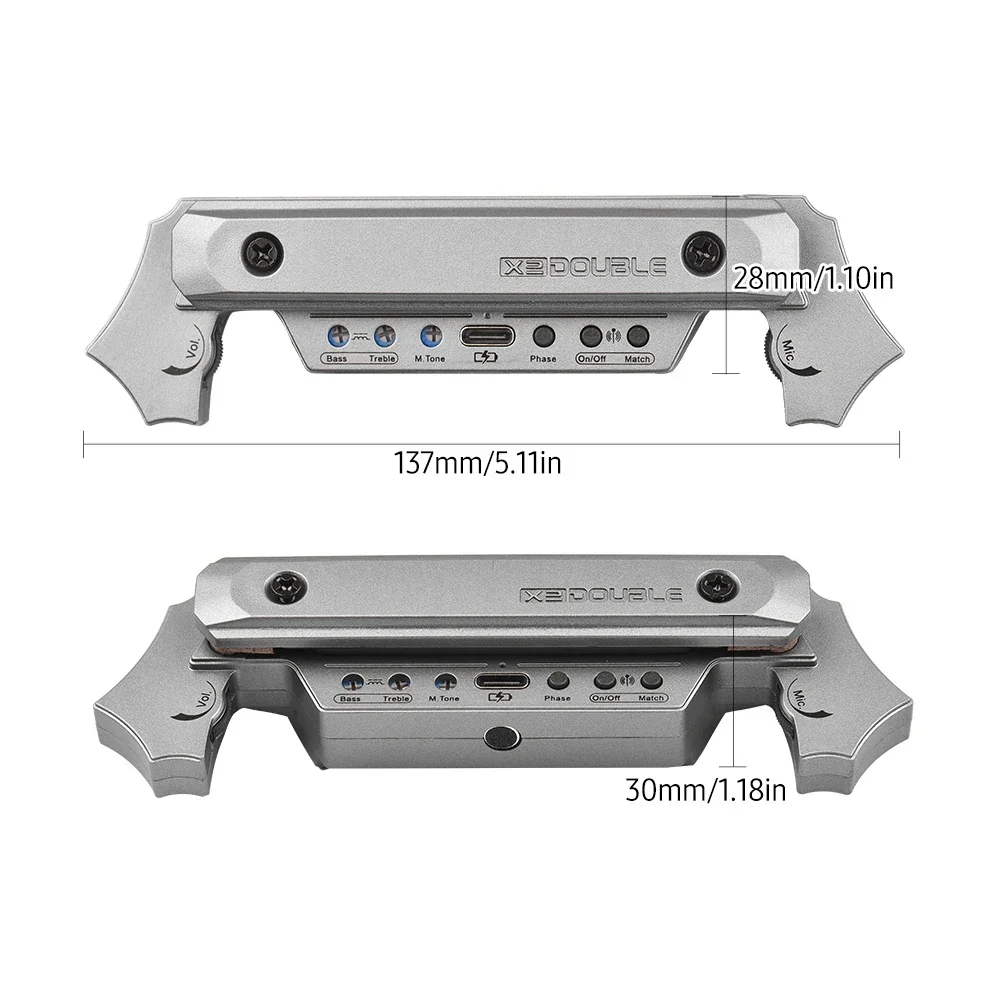 DOUBLE X2 Pickup Gitar Nirkabe - Diy Electric Guitar Electronics ulasan dan harga