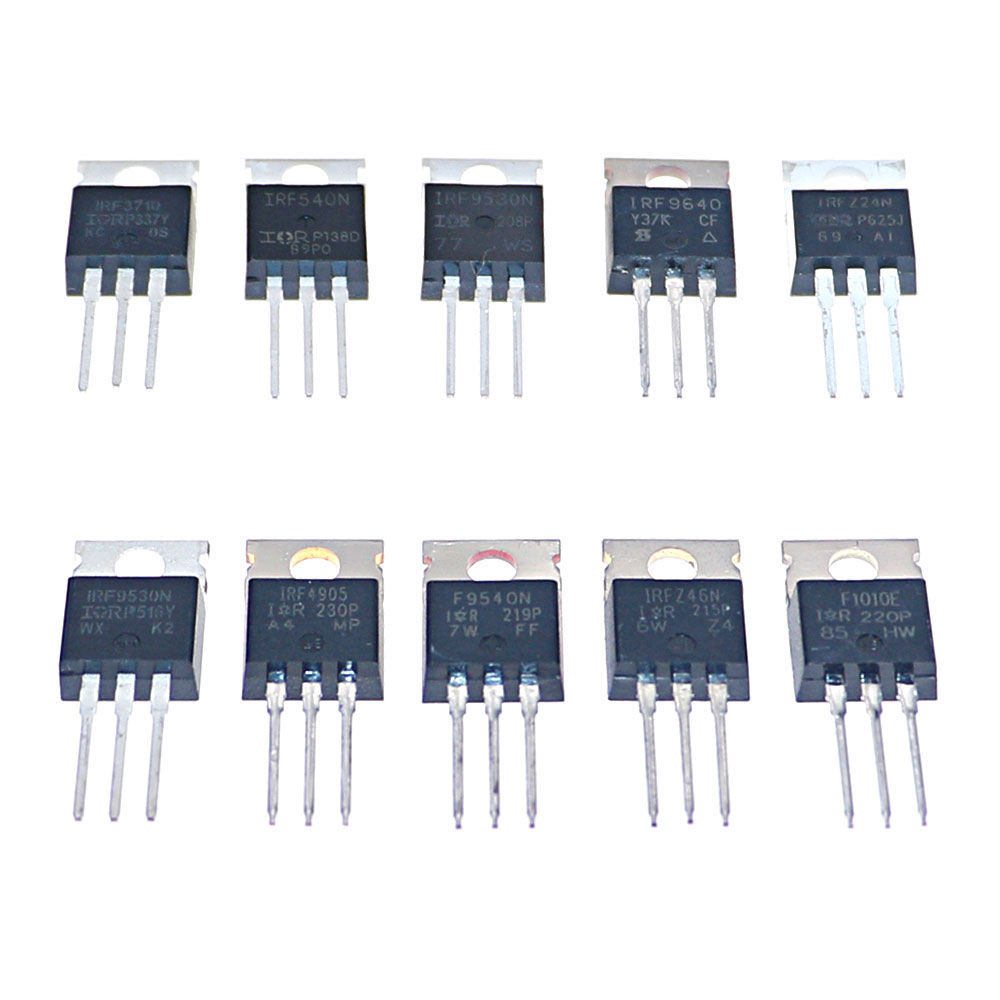 50 Buah 10 Nilai Kotak Kit Tra - Mosfet Transistor Set ulasan dan harga
