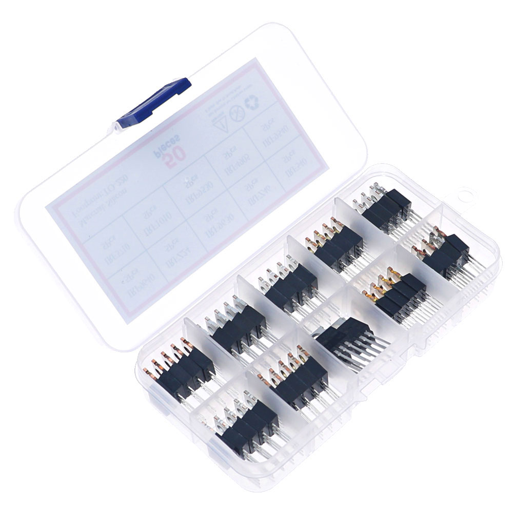 50 Buah 10 Nilai Kotak Kit Tra - Mosfet Transistor Set ulasan dan harga