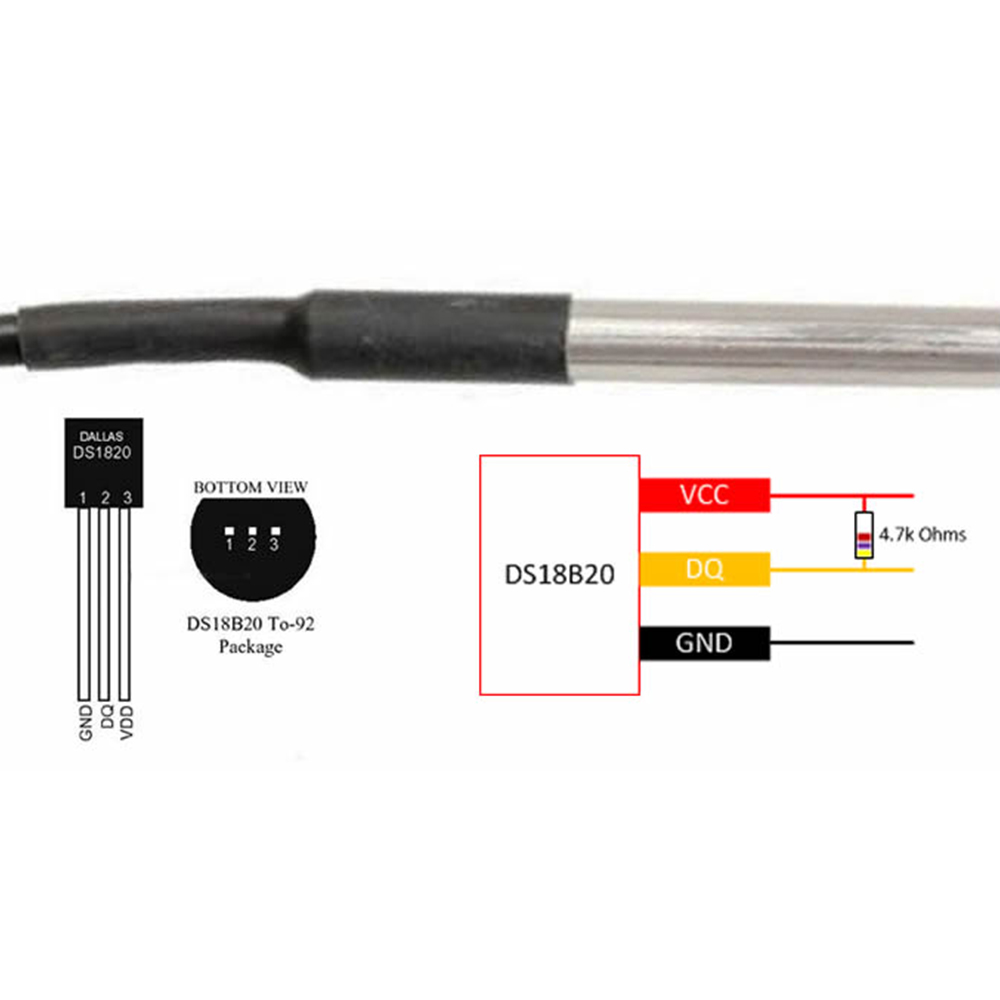1 buah arduino sensor suhu ben - Ds18B20 Temperature Sensor ulasan dan harga