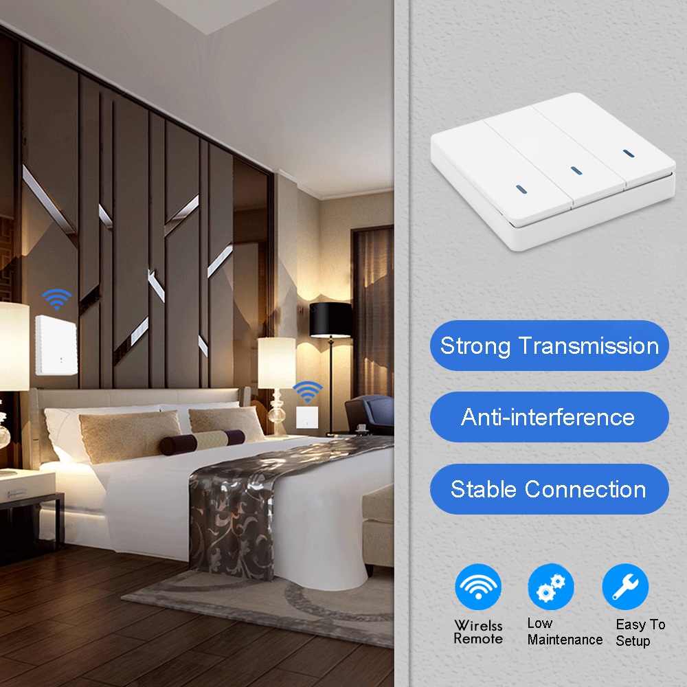 A72Z Saklar Lampu Pintar Nirka - Rf 433Mhz Module ulasan dan harga
